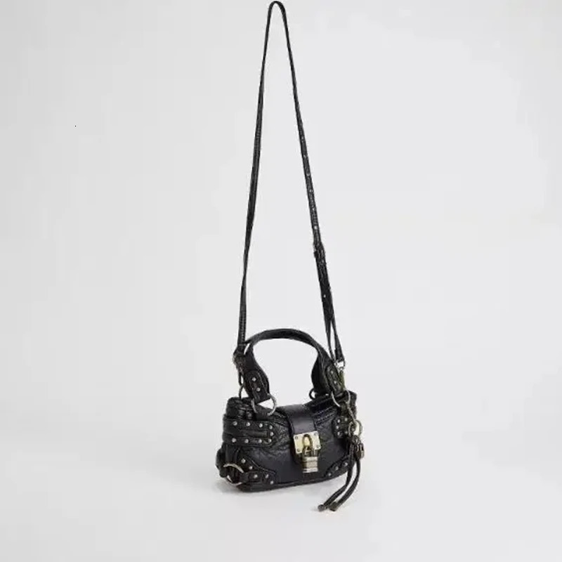 Womens Rivet Small Bag Fashion Crescent Bag Casual Crossbody Bag Shoulder Bag Armpit Bag Daily Commuting Womens Bag 251031