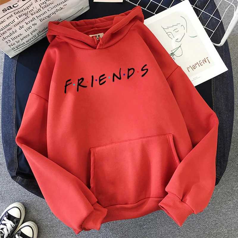 Womens Friends Letter Print Hoodies Fall Winter Long Sleeve Sweatshirt Pullovers Ladies Girls Graphic Y2k Hooded Clothes FemaleT251105