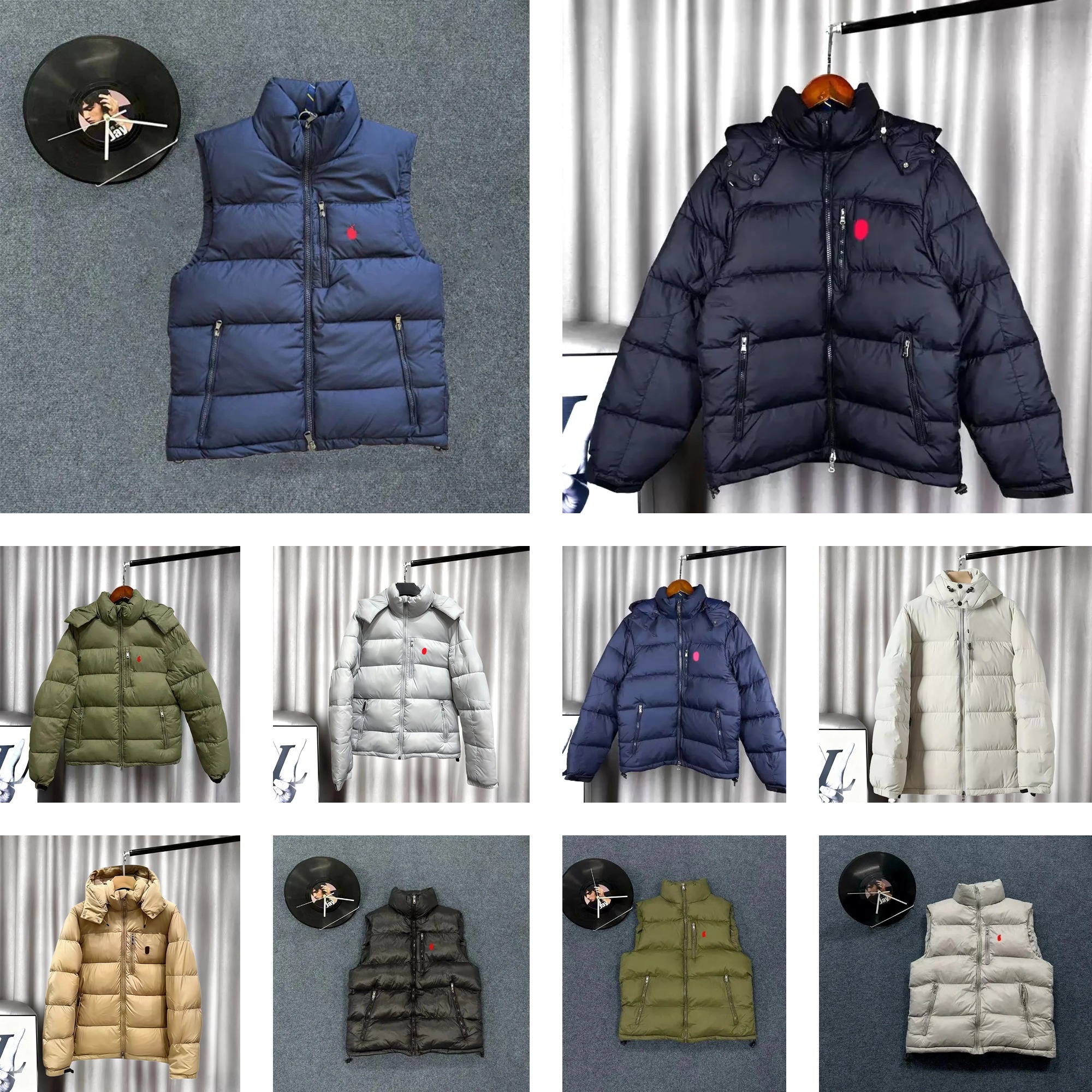 Designer mens winter puffer jacket pocket outsize long sleeve coats high quality fashion style clothes