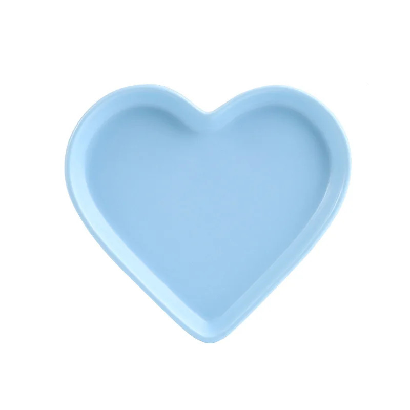 Heart shaped ceramic plate pet bowl cat ceramic bowl pet food and beverage puppy beverage feeding supplies food bowl 250403