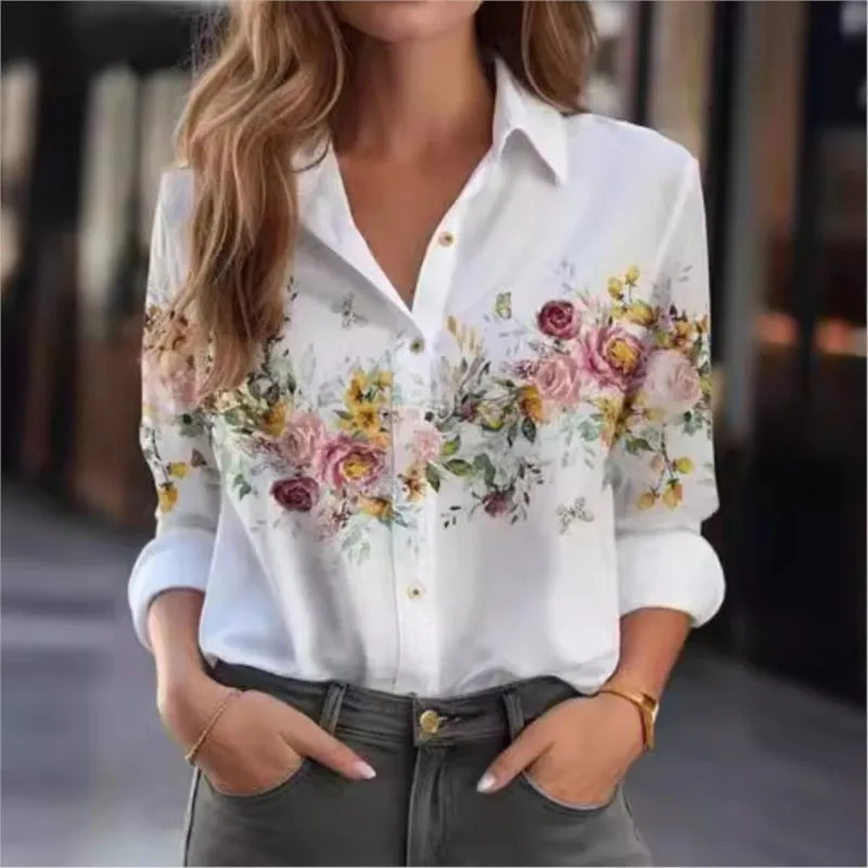 Vintage Cotton Linen Blouse Shirt Top Blusa Feminina Roupas Long Sleeve Female Casual Quality Spring Autumn Shirt Women Tops 250402