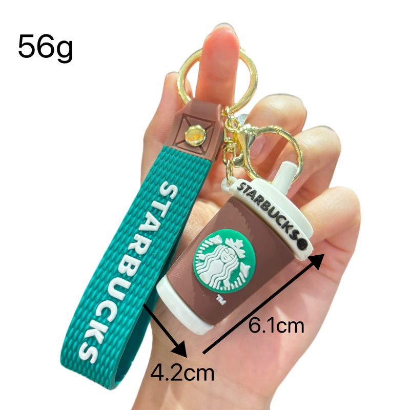 Hot Free shipping designer Keychain Cartoon Exquisite Car Keychain Milk Tea Cup Student Bag Pendant