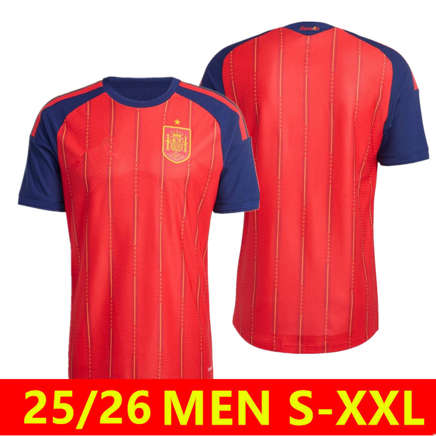 25 26 Spain soccer jerseys PEDRI 2026 World Cup Espana MORATA CARVAL fans Player football shirt kids kits OLMO FERRAN RODRIGO LaMiNe YAMAL
