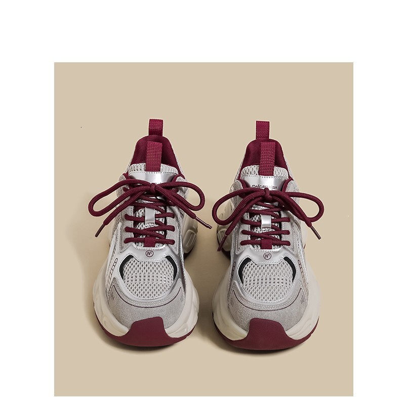 Free Shipping 2025 New design Sneakers Retro Running Shoes Breathable Anti-slip and wear-resistant Thick Sole Sport Shoes for Women