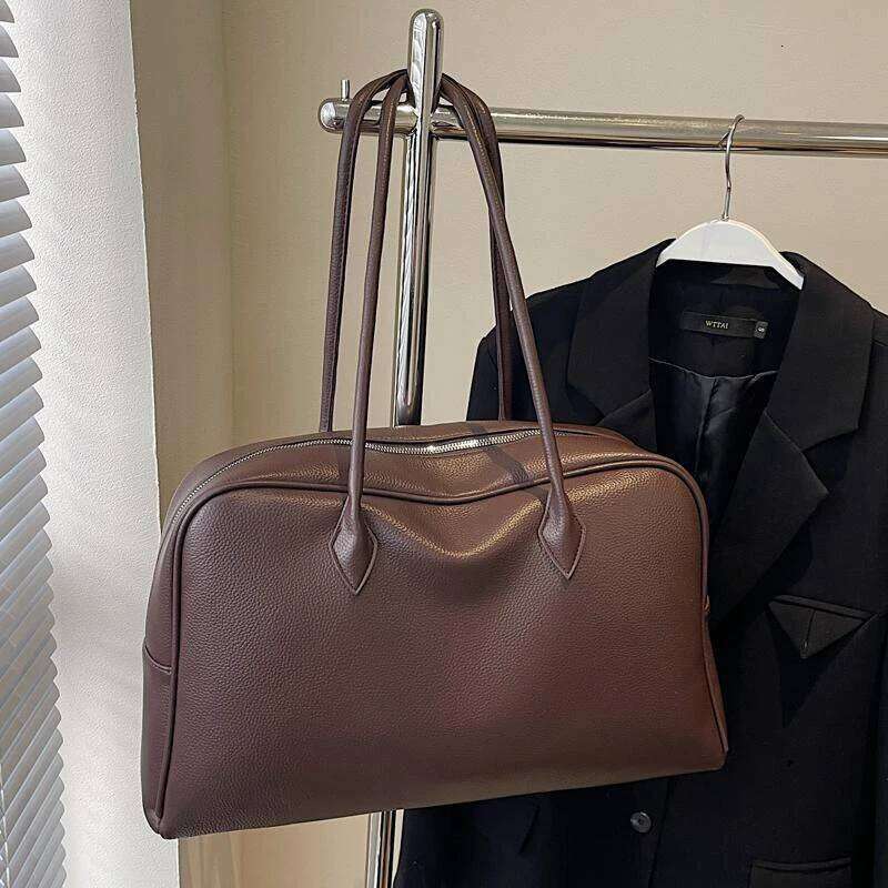 Soft Bowling Shoulder Fashion Simple Large Capacity Brand Tote High-End Versatile New Commuter Underarm Bag