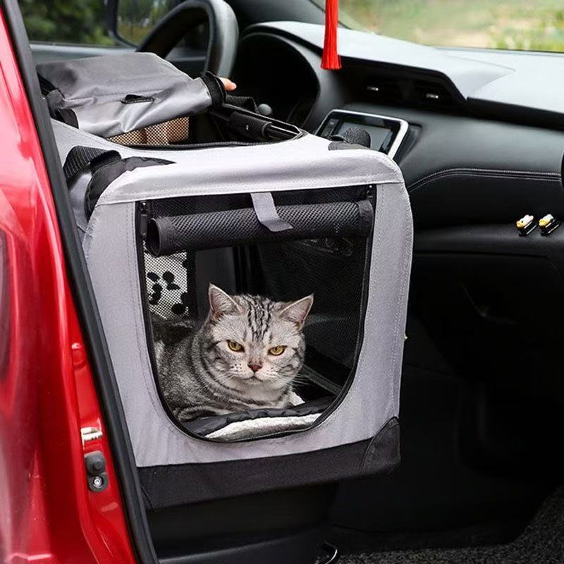 Dog out package large dog car portable pet large capacity medium-sized dog cat portable car dog cage