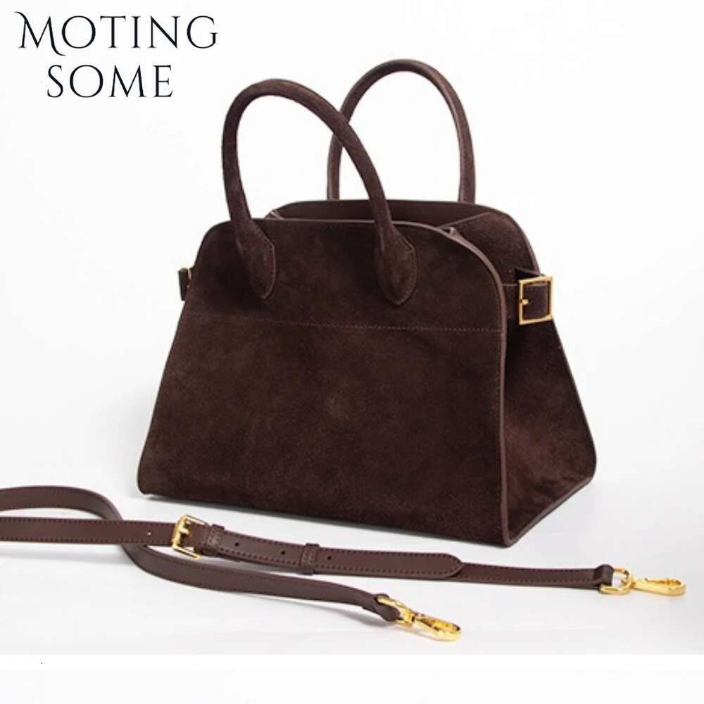 Motingsome 100% Natural Suede Bag Women Travel Minimalism Lady Handbag And Purses Large Capacity Shopper Tote New