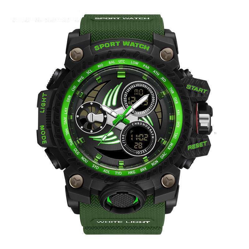 DHwatches Sanda Brand Youth Electronic Watch Luminous Waterproof Fashion Trend Alarm Clock Men's Wristwatch