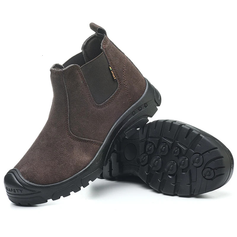 Mens Safety Boots Work Shoes Anti-Smash Indestructible Steel Toe Security Footwear Durable Protection for Heavy Duty Use 251104