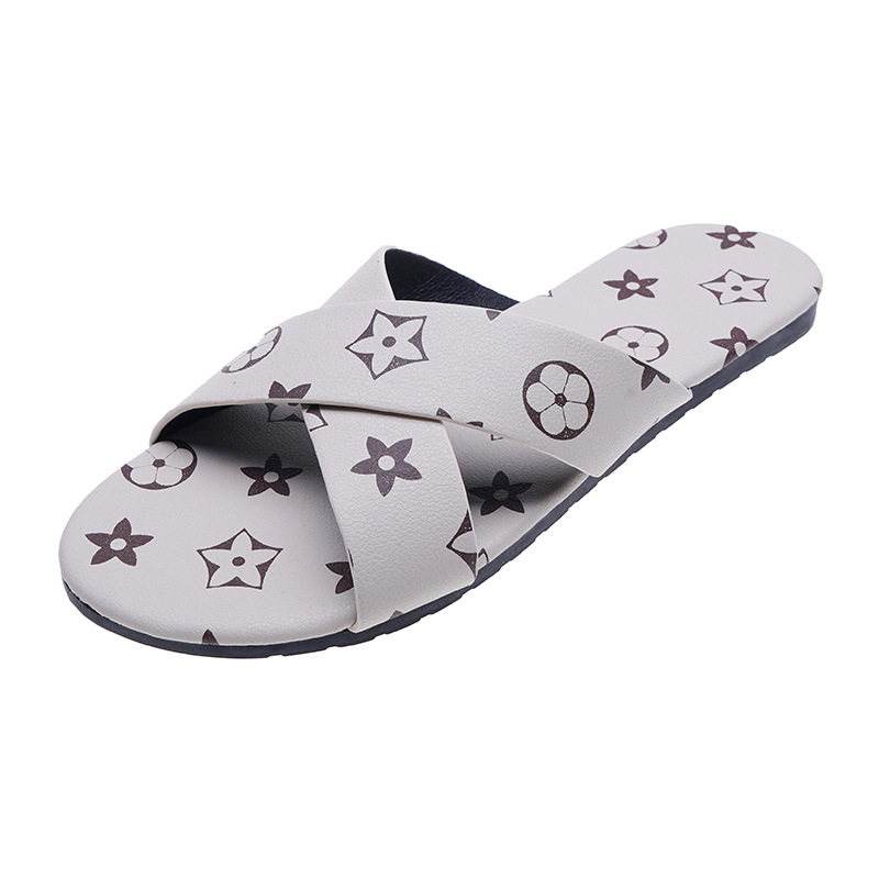 2025 Spring and Summer Star Toe-Loop Flat Popular Slippers Round Toe Non-Slip Sandals for Women