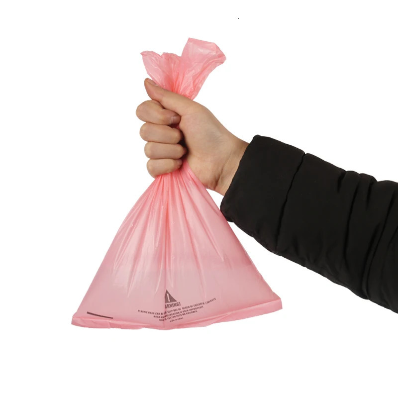 300 Count Dog Poop Bag Biodegradable Dog Poop Bag Environmental Protection Pet Garbage Bag Pink Cleaning Filling Roll Pet Poop Bag 250403