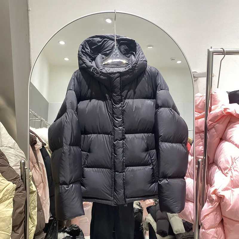 Hooded Down Jacket 2025 New Winter Thickened Down Jackets Women Temperament Women Down Jackets White Duck Down Womens Coat H573T251105