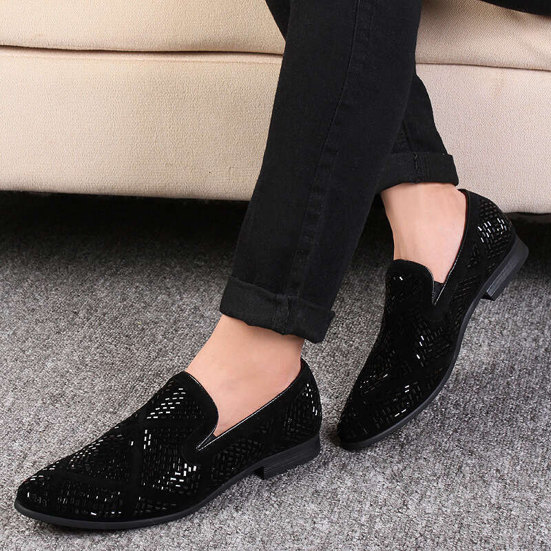 2024 Spring and Autumn New Sneaker Pointed Leather 38-47 Large Casual British Bean Shoes