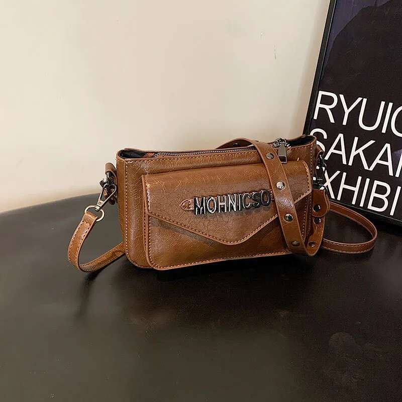 2024 New Fashion Messenger Casual Shoulder Niche Fashionable Women's Small Square Bag Bolsas Para Mujeres