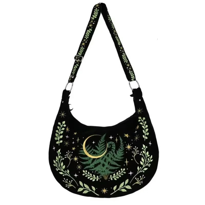 Womens Shoulder Bag High Quality Gothic Embroidery s Crossbody Bag Large Capacity Exquisite Female Bags 251104
