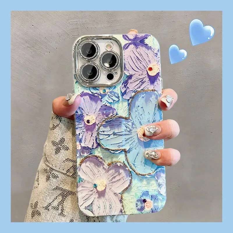 wers Glitter Laser Phone Case For iPhone 16 Pro Max 15 14 Plus 13 12 11 Dia Soft Shockproof Lens protection Cover