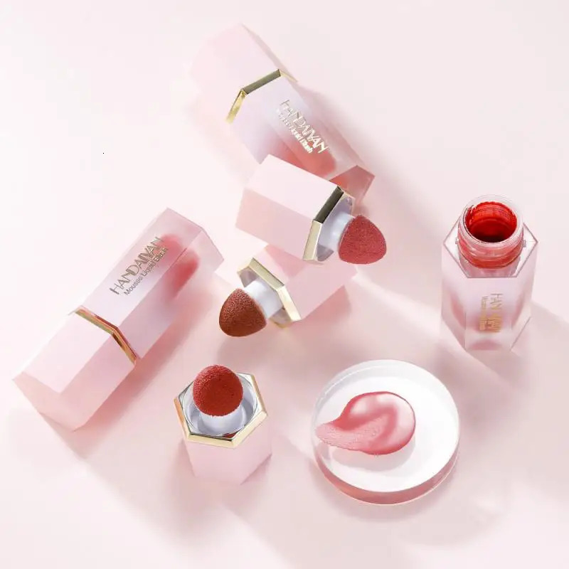 Handaiyan Matte Moisturizing Liquid powder blusher Coloring Red High Pigment Care Cream Lasting Color Rendering Makeup 250325