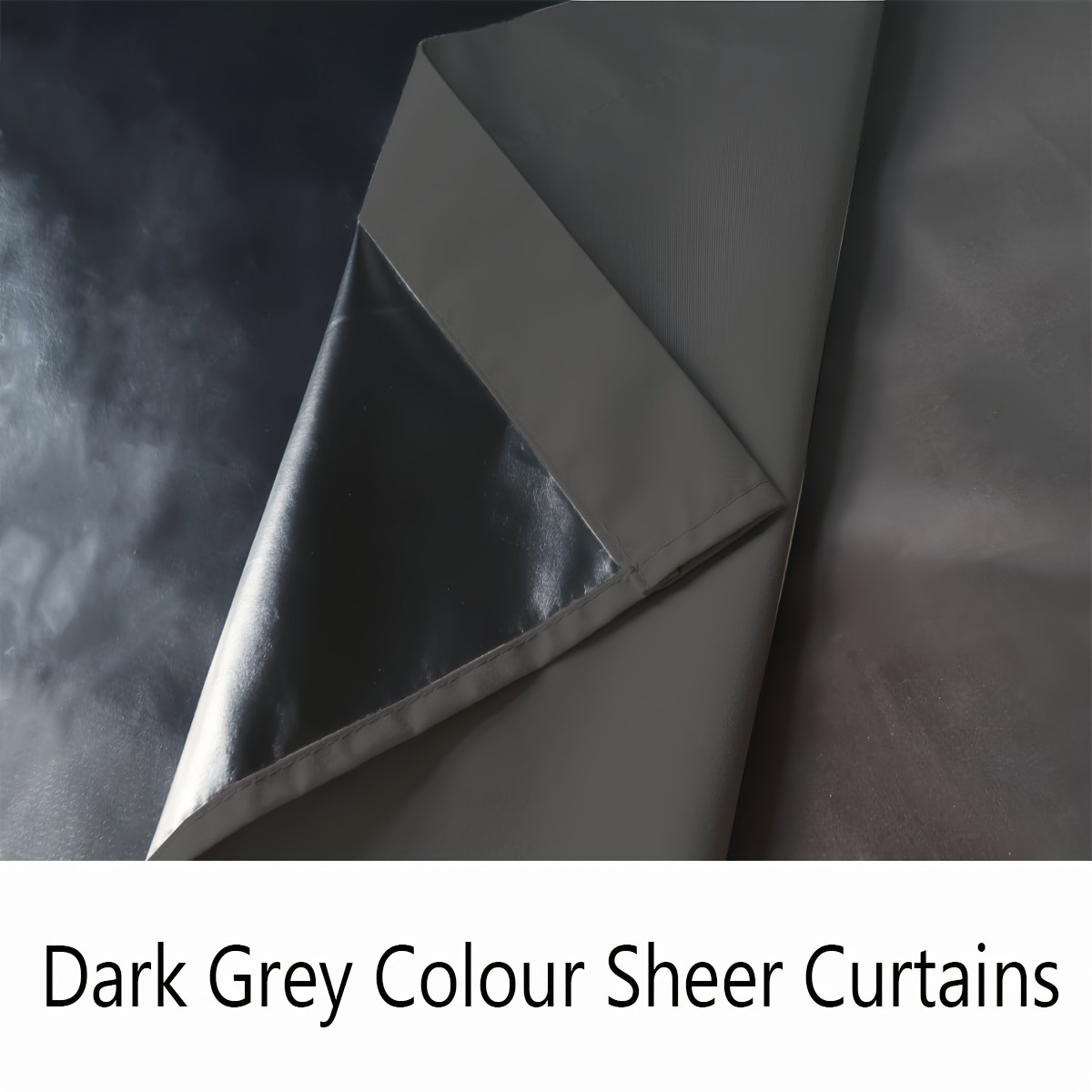 D4 1pc Solid 100% Blackout Curtain with Grommets, Total Privacy Drapes for Bedroom, Beautiful Curtains for Living Room
