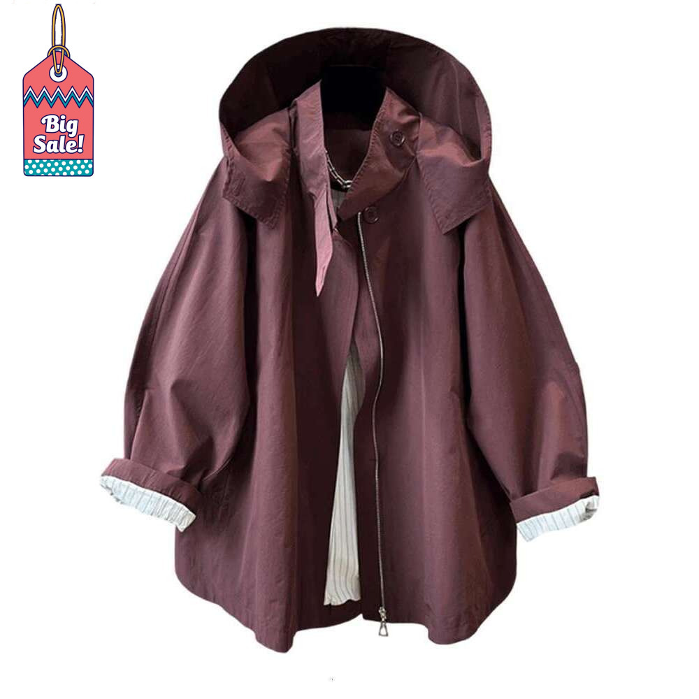 hoodie Women's Wear BZVW Casual Jacket Women's Autumn New Hooded Zipper Design Solid Color Mminimalism Coats Versatile Female jacket