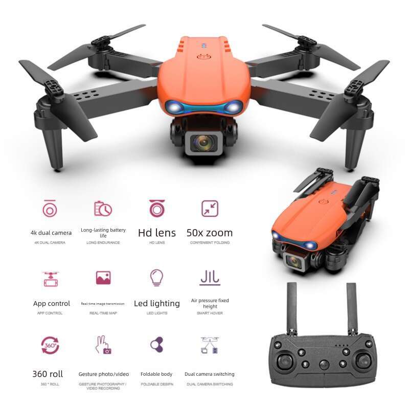 Drone E99 HD Aerial Photography 4K Dual Camera Four-Axis Folding Aircraft Remote Control Toy K3