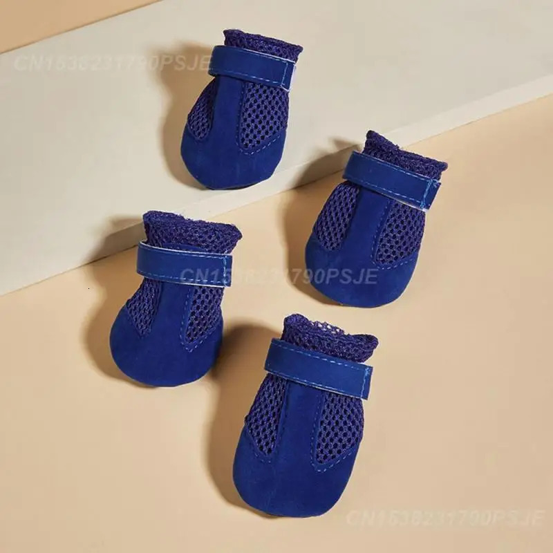 1PCS Pet Dog Shoes Highly Protective Comfortable Fit Grid Breathable Dog Care Anti-slip Shoes Anti-slip n Durable Materials 250402