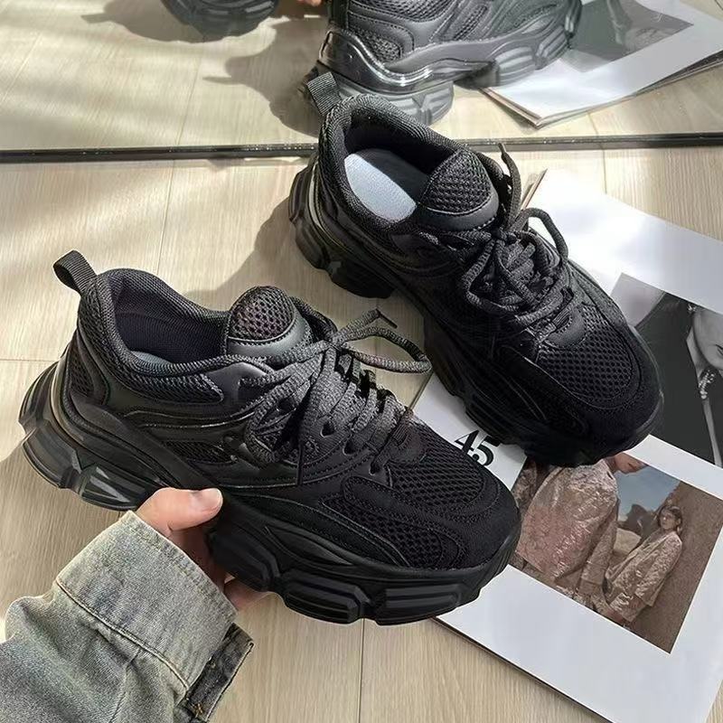 Versatile Breathable Sports Shoes For Autumn And Winter 2025, Popular Instagram Dad Shoes, Dirt Resistant Thick Soled Sports And Leisure Shoes For Chi