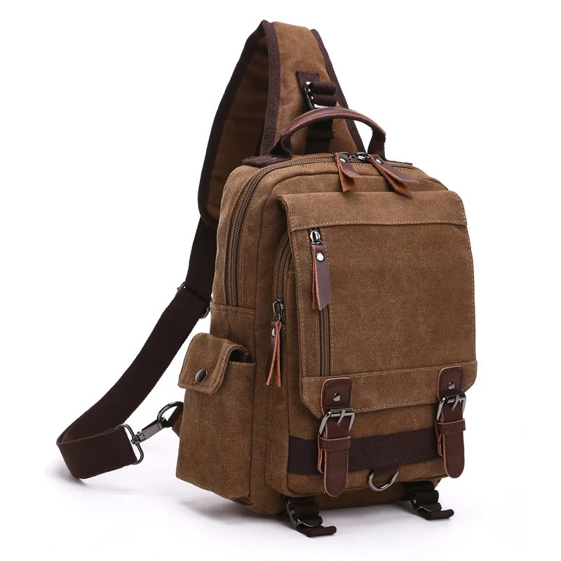 Stylish Canvas Backpack Outdoor Travel Backpack For Men And Women Shoulder Bag 251104
