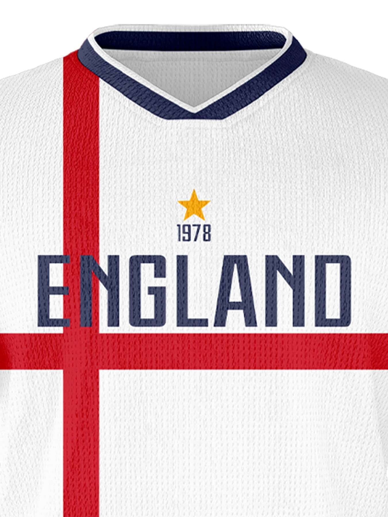 Custom England Soccer Jersey Printed Name Number Sports Kids Team Training Uniform Personalized Football Jerseys Tracksuit