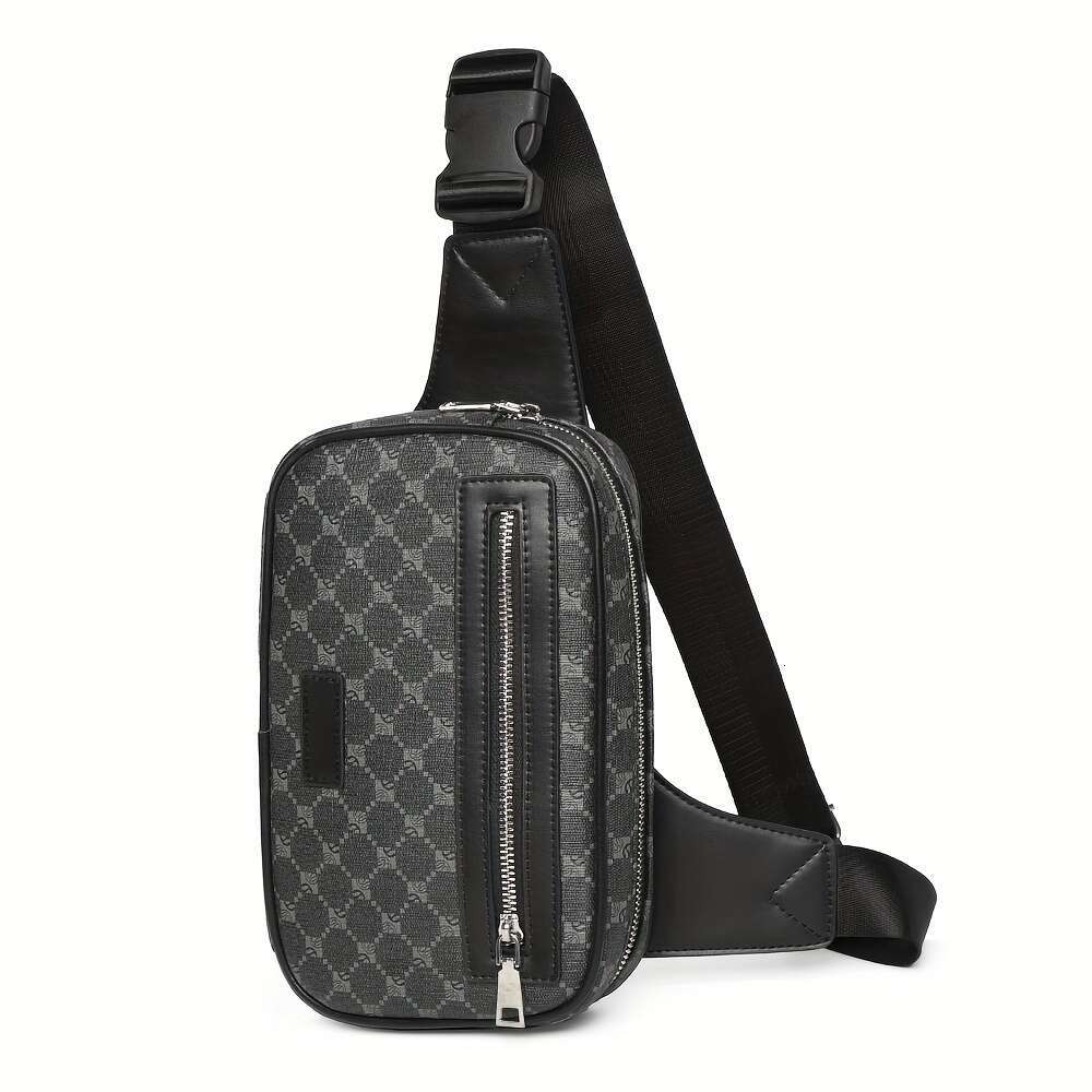 Men's Presbyopic PU Business Casual Chest Bag Crossbody Shoulder Bag, Valentine's Gift, Father's Day Gift