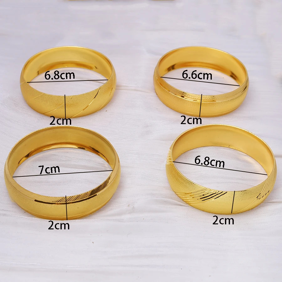 Adixynone pieceBig Wide Ethiopian Bangles Jewelry Gold Color BanglesBracelets Dubai African Men Women Gifts 251031
