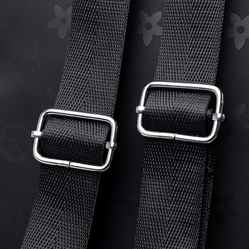 Fashion New Oxford Cloth Printed Women's Backpack Large Capacity Versatile Leisure Travel Backpack Black Free Shipping