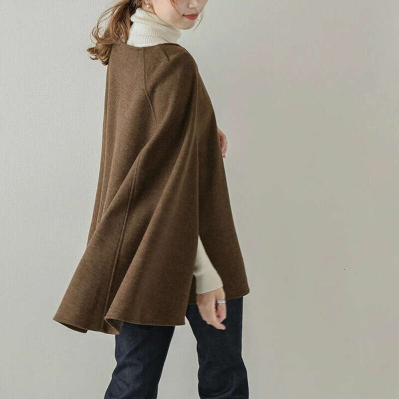 New Coat Autumn Versatile Outerwear, Wool Shawl For Women, Cross-Border Amazon Bestseller B5