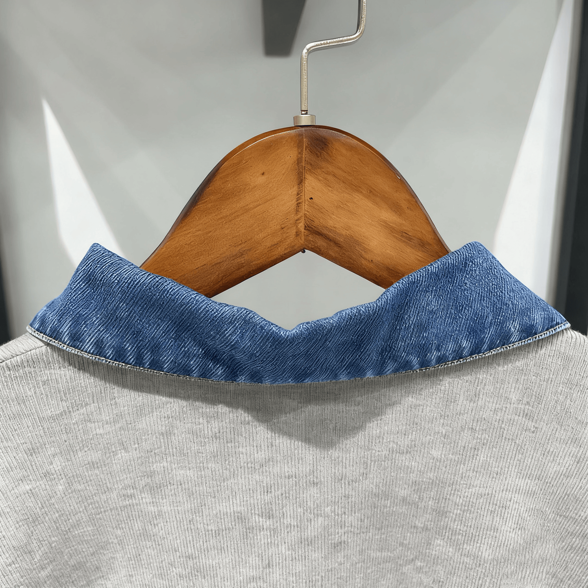 Women's Sweaters Knit Sweater Embroidery polo sweater Denim Splice Turn-down Collar Long Sleeve Female Pullover With Buttons Autumn Winter design