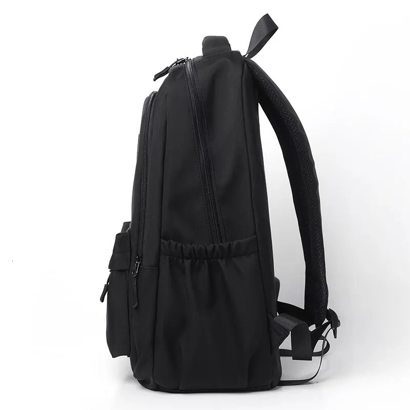 14 Inch Men And Women Universal School Bag Leisure Solid Color Outdoor Sports Shoulder Bag Large Capacity Travel Laptop Backpack 251104