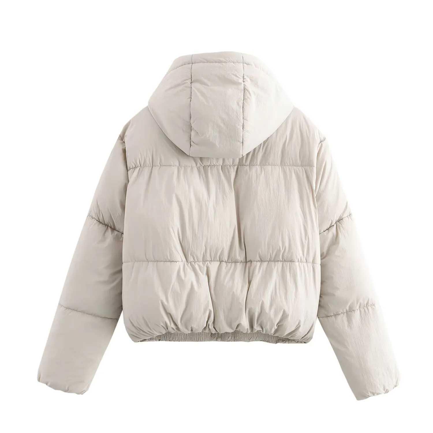 2025 Summer Womens Clothing European and American Style Fashion Loose Hooded Long Sleeve Puffer Jacket J251105