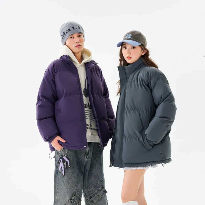 Female Down Puffer Coats Winter Stand Collar Parkas Women Solid Thick Warm Cotton Padded Jackets Outerwear Chaquetas Parka MujerT251105