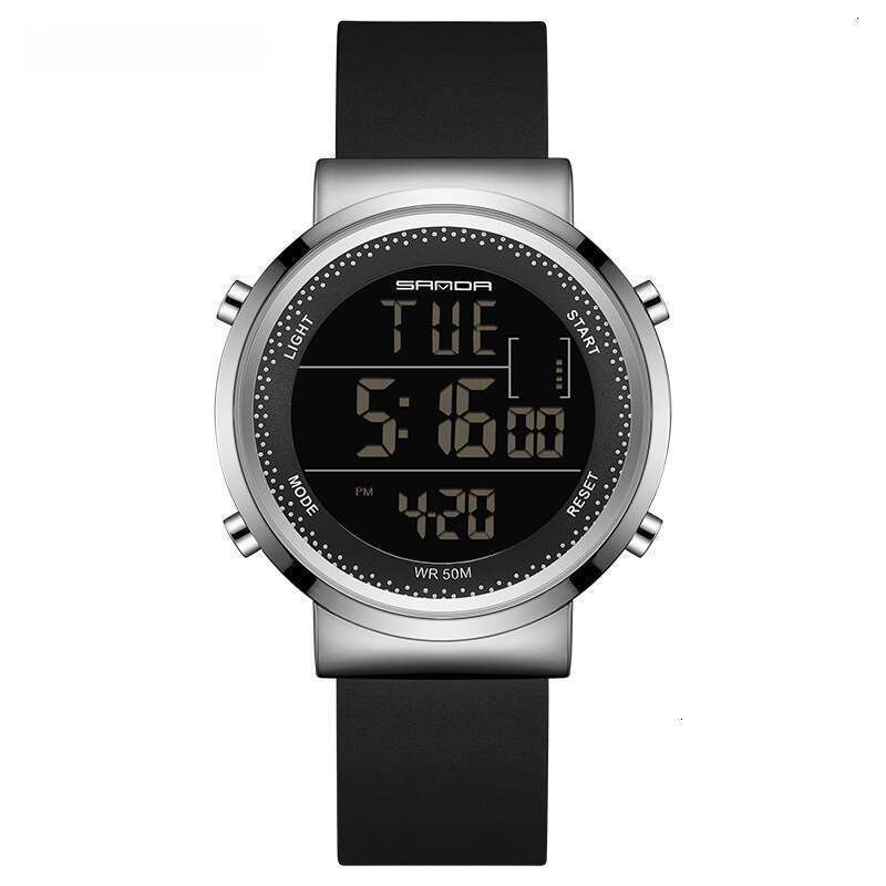 DHwatches Sanda New Mesh Strap Men's Electronic Korean Version Simple Trendy Casual Waterproof Women's Watch