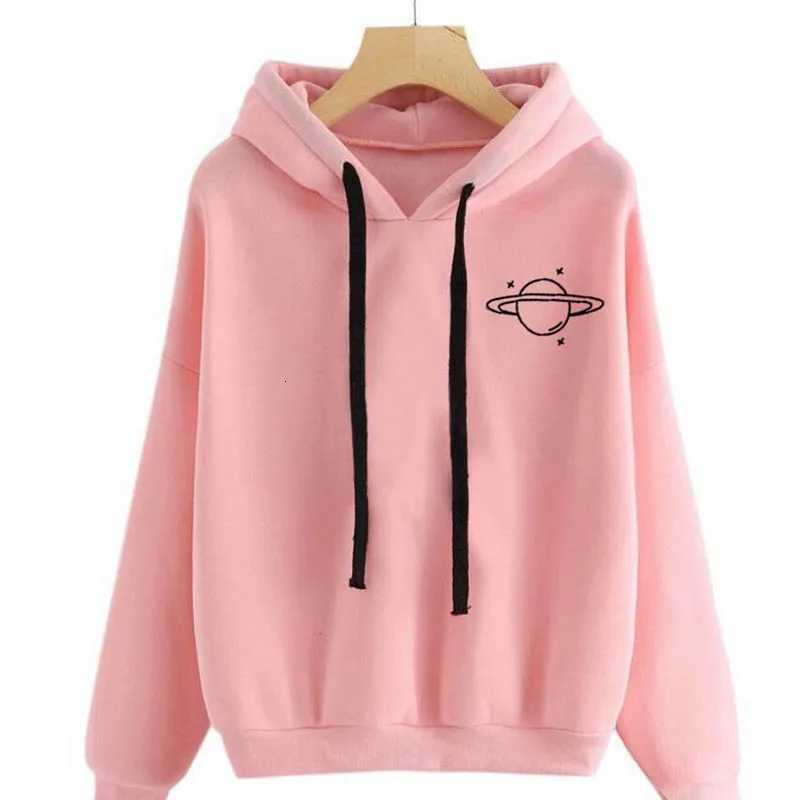 Women Sweatshirt Winter High Quality Print Long Sleeve Loose Sweatshirt Casual Hooded Drawstring Sweatshirt Womens ClothingT251105