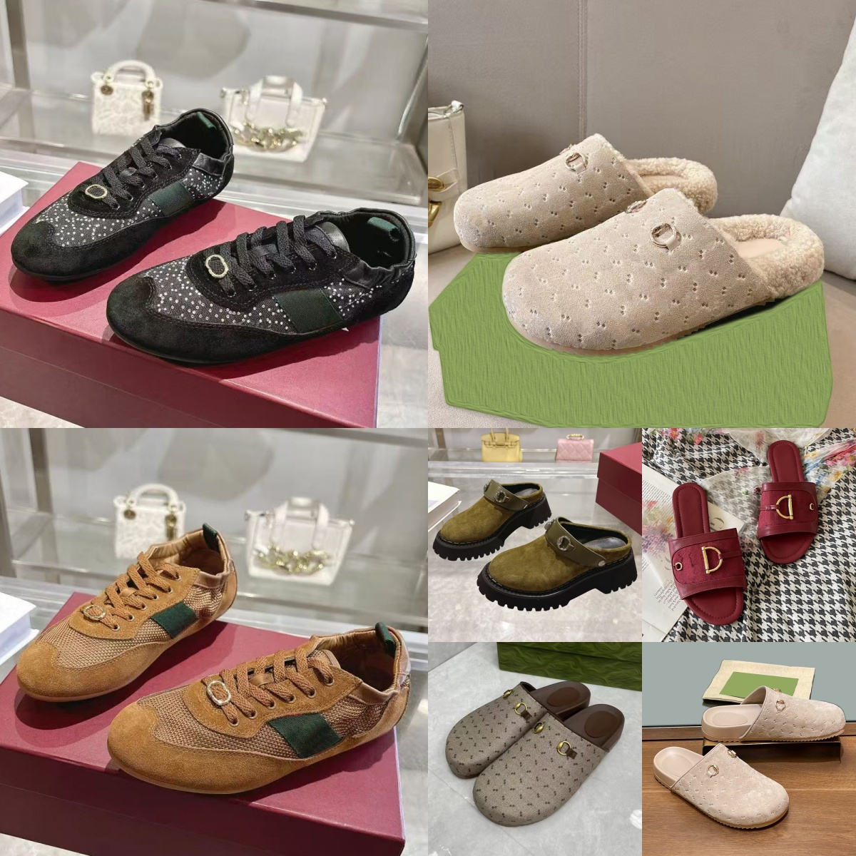 Women Slip-On Mules With Removable Strap Slippers Thick Bottom of Gear Fashion Loafers Premium Quality Slide-On Shoes