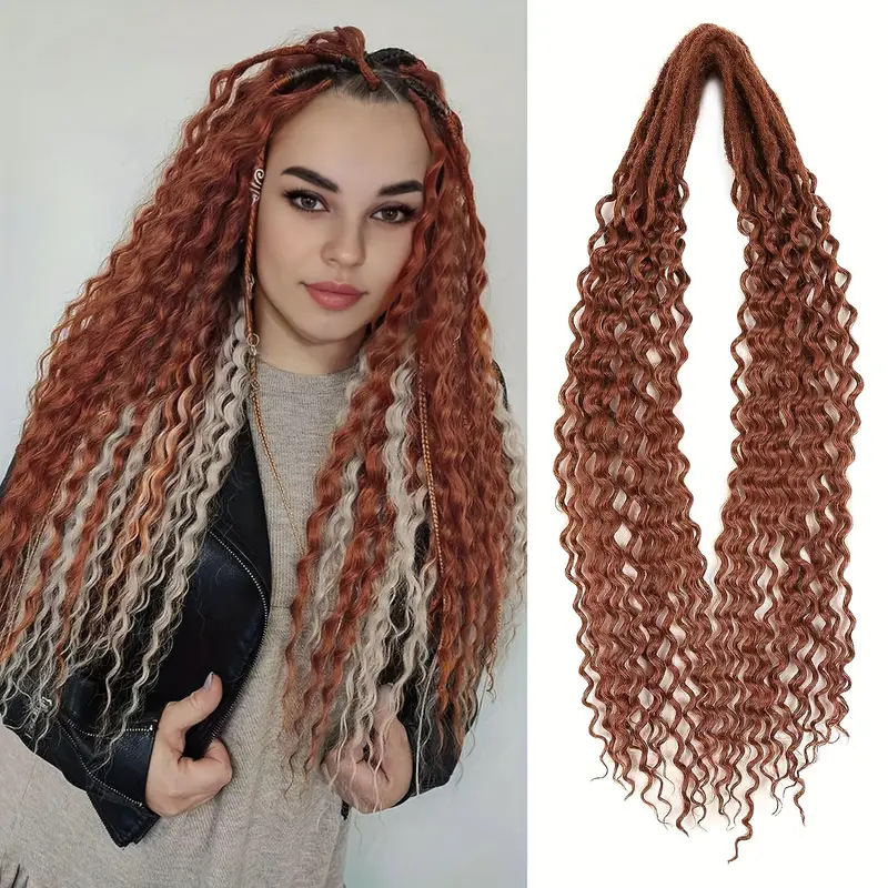 Amazon Best-Selling Double-Twisted Dreadlock Synthetic Wig with Curly Ends