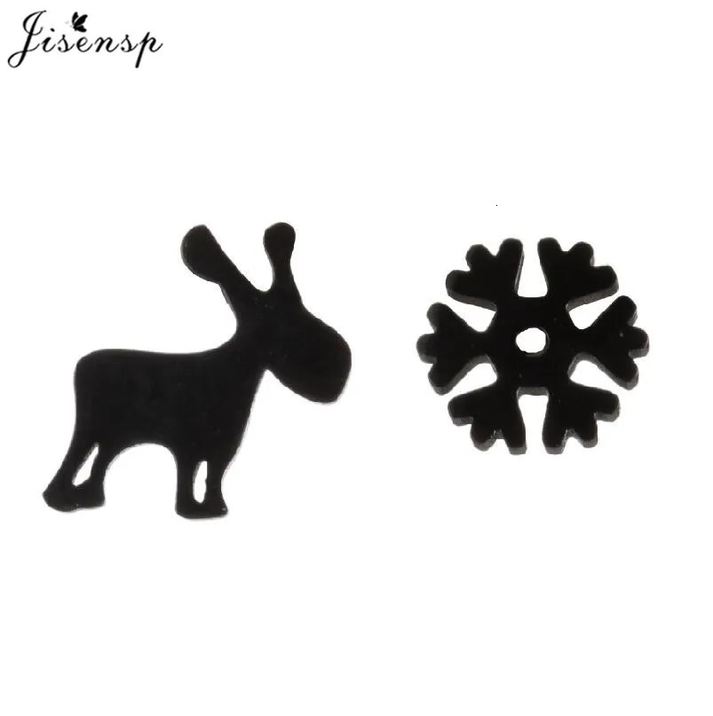 Christmas Stainless Steel Deer Tree Stud Earrings for Women Winter Snowflake Ear Jewelry Girls Xmas Party Earring Accessories 251104