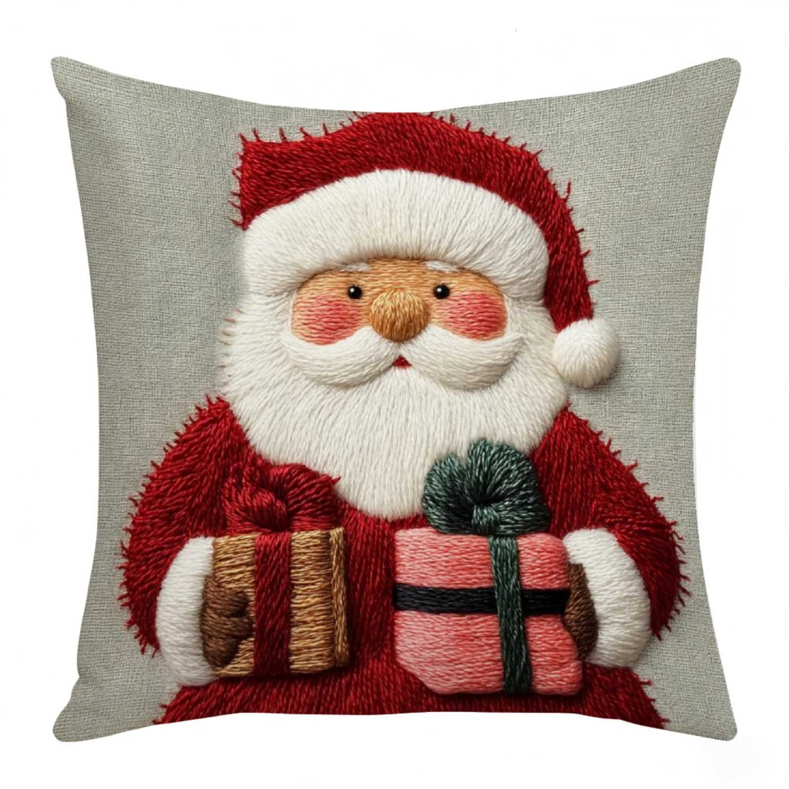 Christmas Series Pillowcase Christmas Holiday Atmosphere Decoration Living Room Sofa Cushion Christmas Decoration Pillow Case Y251105
