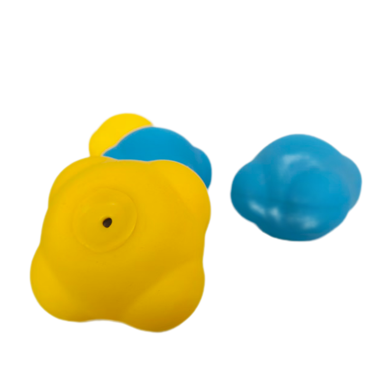 Rubber Squeaky Chewy Dog Toy Soft Natural Latex Interactive 5.5cm Bouncy Balls Dog Toys with Bright Colors for Small Dogs 6pcs/Pack