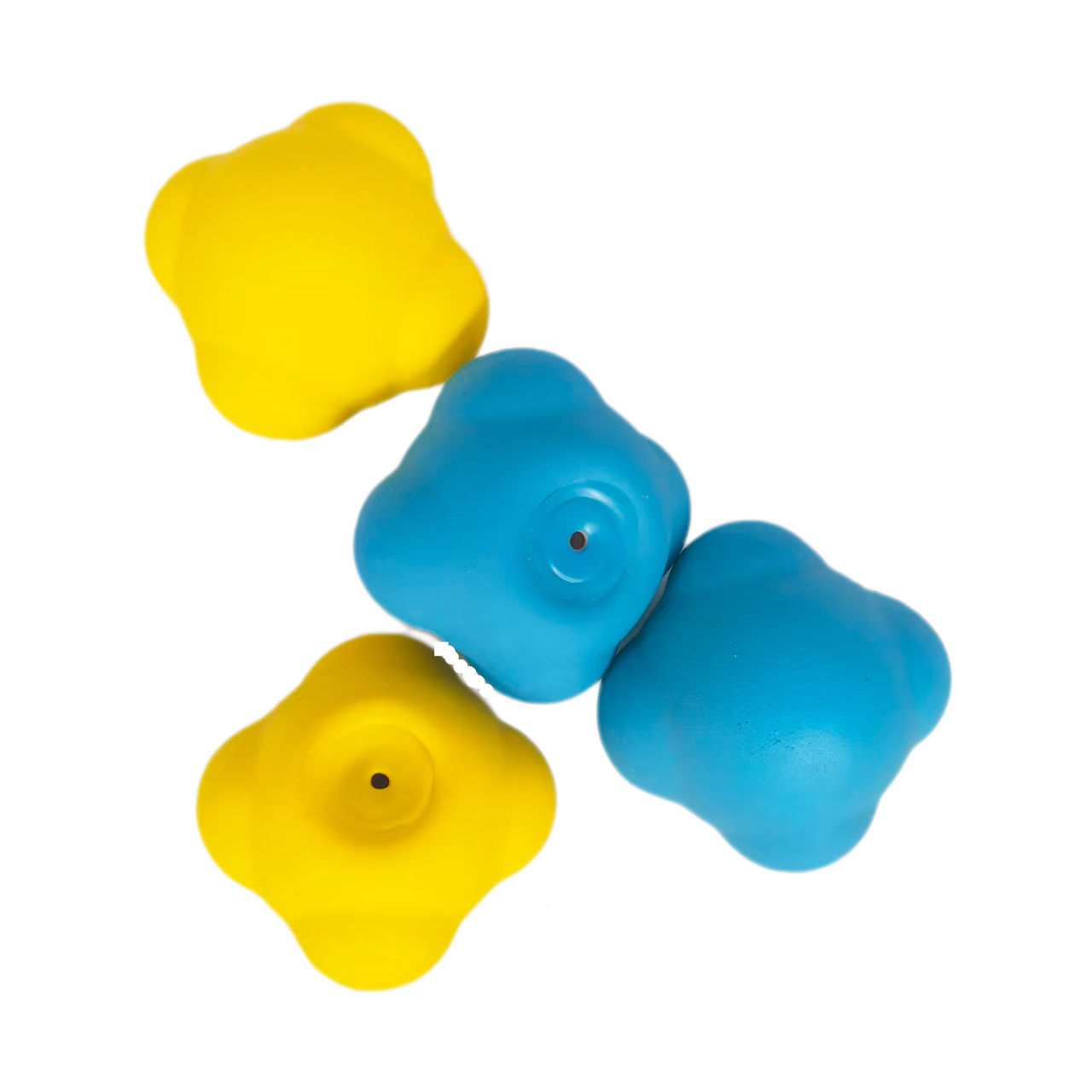 Rubber Squeaky Chewy Dog Toy Soft Natural Latex Interactive 5.5cm Bouncy Balls Dog Toys with Bright Colors for Small Dogs 6pcs/Pack