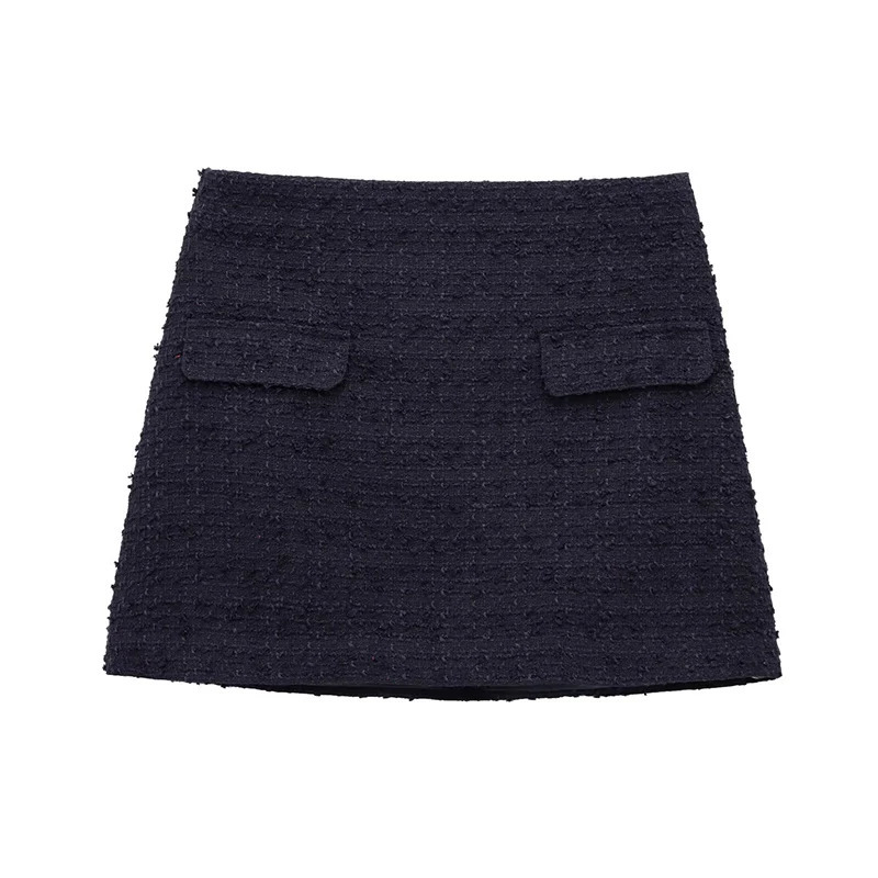 Willshela Women Fashion Solid Side Zipper A-Line Mini Skirt Vintage High Waist Female Chic Lady Skirts 250402