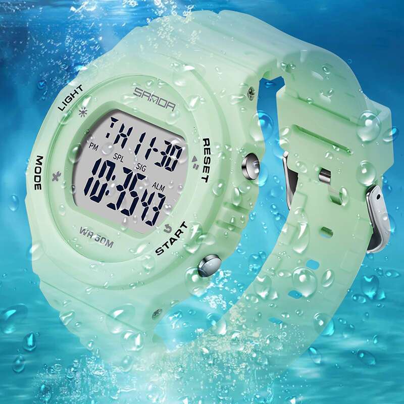 DHwatches Sanda Shapie Multifunctional Single Display Electronic for Men and Women Trendy Fashion Waterproof Watch Direct