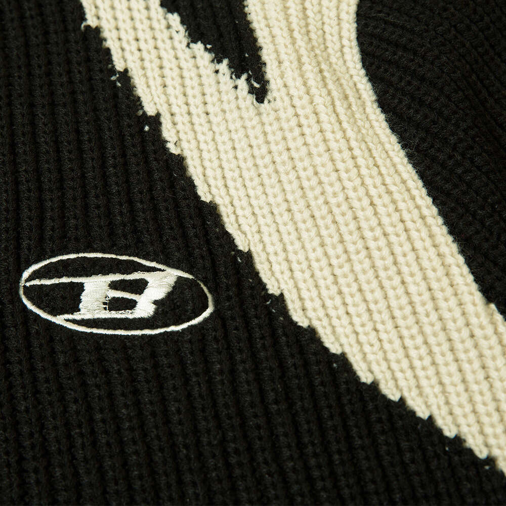 American Style Color Block Zipper Cardigan for Men, Autumn Street Fashion Brand, Stand Collar, Long Sleeve, Lazy Style, Loose Knitted Sweater