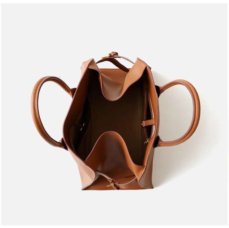 Women's Boston Genuine Leather Large Capacity Commuter Bag Retro Cowhide Handbag Tote Woman Fashion Bags 2025 Trend