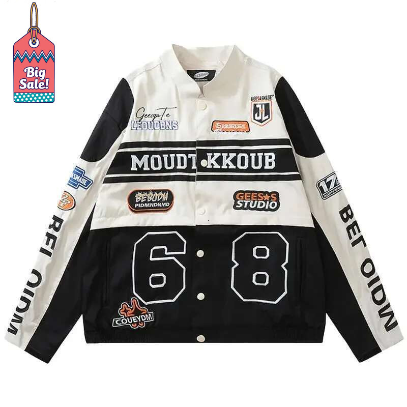 hoodie Women's Wear American Retro Y2k Detachable Motorcycle Baseball Womens Street Hip Hop Trend Wild Couple Casual Loose Jacket Top jacket