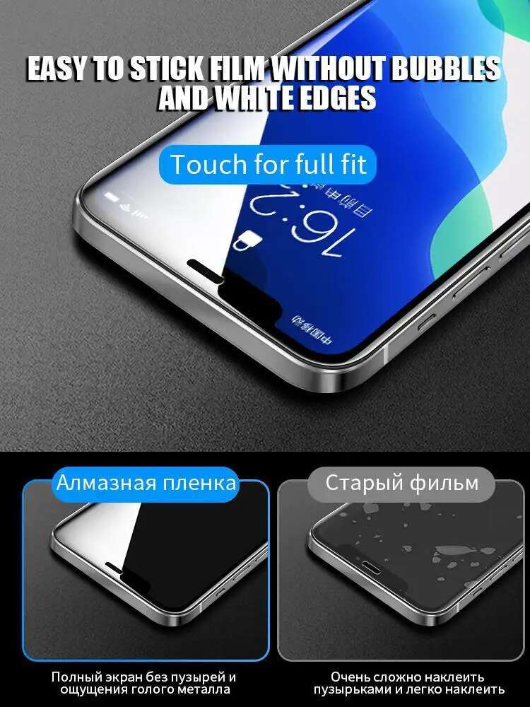 100D Full Tempered Glass For Apple 14 Plus 13 mini 12 11 Pro Screen Protector iPhone X XR XS Max Protection Glas Film